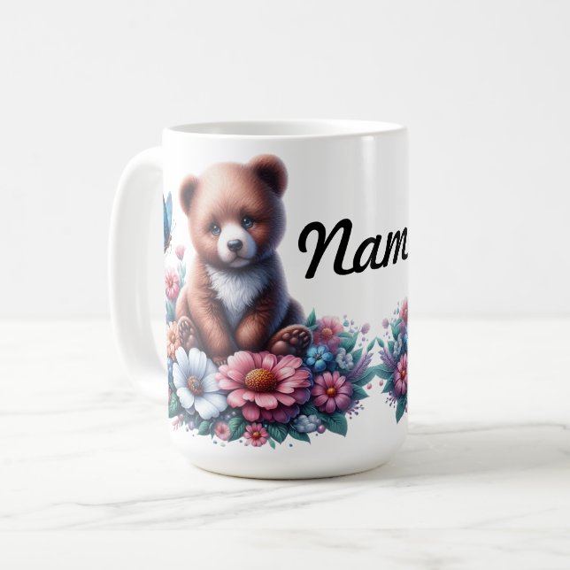 Mug Bébé mignon Bear Cub (Devant gauche)