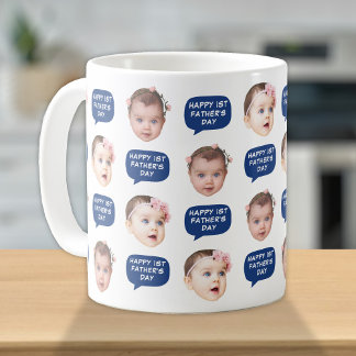Mug Bébé mignon enfants Face 2 Photos Pour Papa Café M