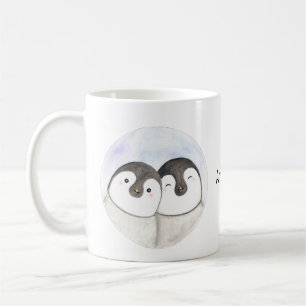 Mug Bébé mignon pingouins Nom personnalisé Pingouin ca