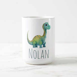 Mug Bébé mignon T-Rex Dinosaure Nom Toddler Cadeau