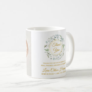 Mug Bébé Photo Vert Merci Or