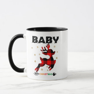 Mug Bébé Reindeer de la famille de Noël