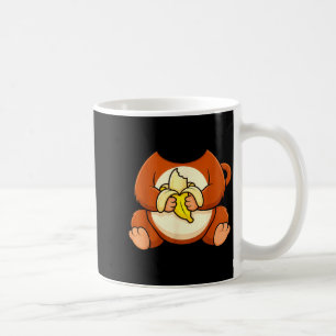 Mug Bébé singe brun singe banane singe drôle
