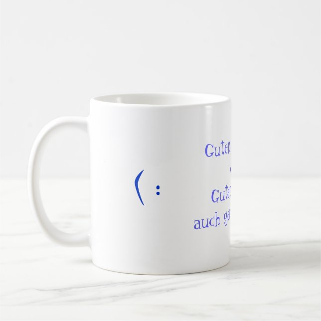Mug Becher-Enveloppe-Image-Vorlage (Gauche)