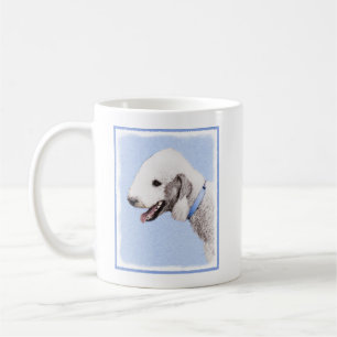 Mug Bedlington Terrier Peinture - Art Chien original