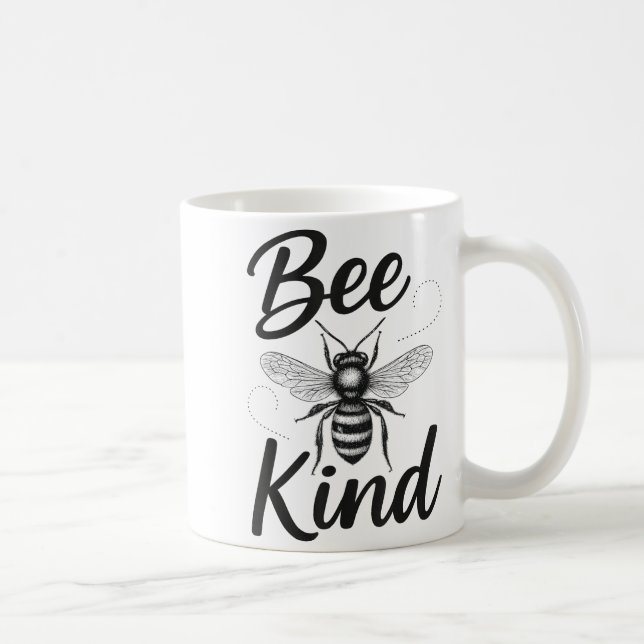Mug Bee Kind Sitive Quote Cute Funny Design For Kids  (Droite)