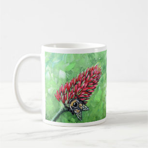 Mug Bee on Crimson Clover Painting