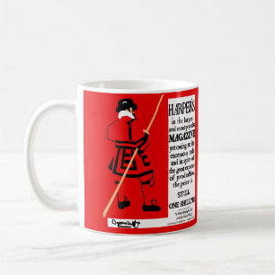 Mug Beefeater, magazine du poster vintage Harper