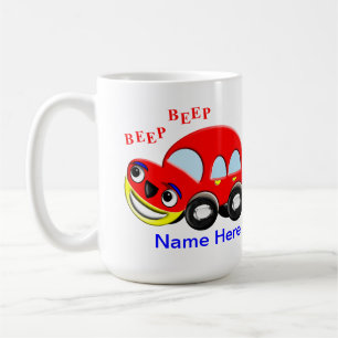 Mug Béep Beep de voiture de caricature pour enfants m