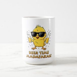 Mug Beer Time Madafakas Drôle Mème Duck Goose Retro