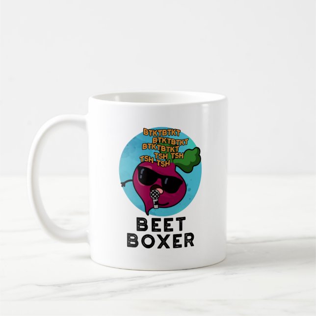 Mug Beet Boxer Funny Beet Pun (Gauche)