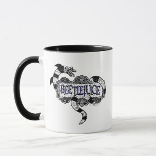 Mug Beetlejus   Vapeur de sable enroulé sur le logo B