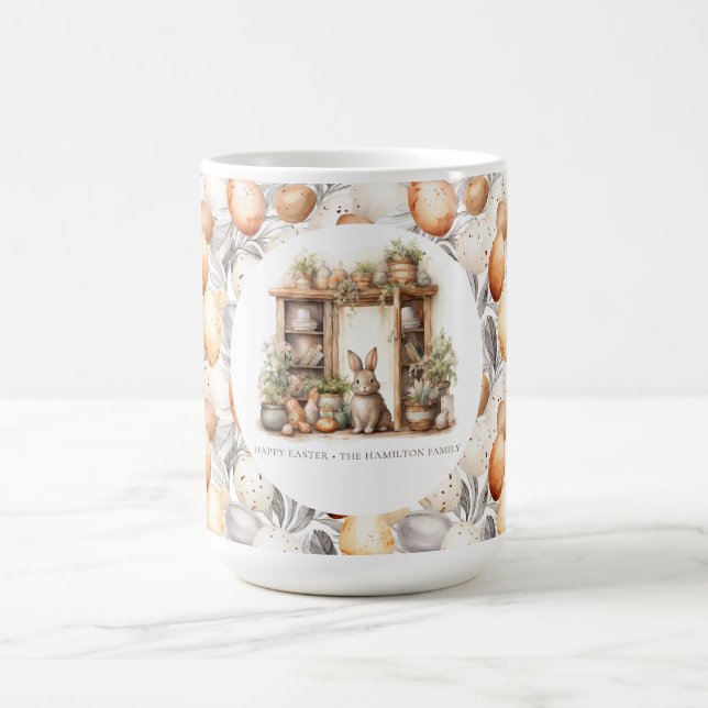 Mug Beige Easter Rabat Nom de famille (Centre)