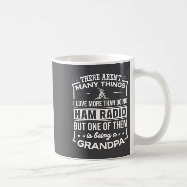 Mug Being A Ham Radio Grandpa Funny Old Man  (Droite)