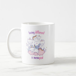 Mug Being different is meowgical Funny unicorn cat