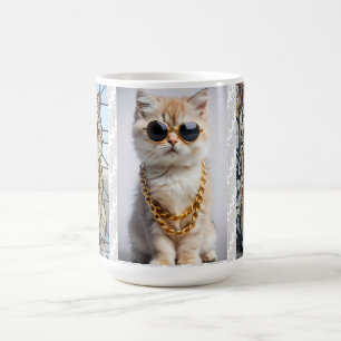 Mug Bel Animal   Chat avec Lunettes de Soleil  – Perso