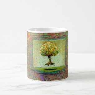 Mug Bel art moderne terreux de flottement d'arbre ma