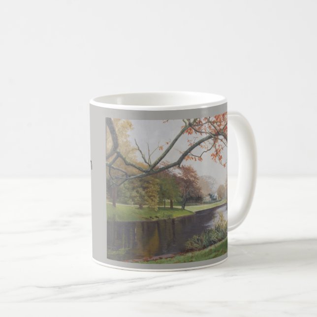Mug Bel étang de ville au Long Island est de Hampton (Devant droit)