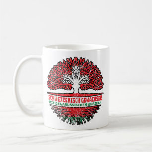 Mug Bélarus Belarussisch Schweizer Schweiz Baum Wurzel