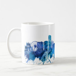 Mug Belfast Northern Ireland Skyline Blue