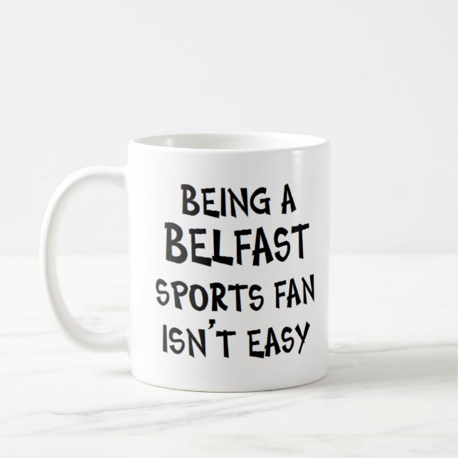 Mug belfast sports fan, being (Gauche)