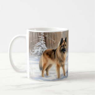 Mug Belge Tervuren Laissons neiger Noël