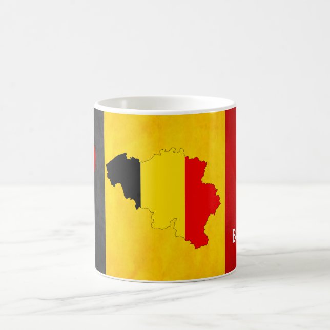 Mug Belgique Drapeau Patriotique cadeau (Centre)