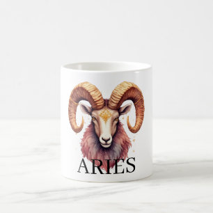 Mug Bélier Aries Aquarelle Astrologie Zodiaque Céles