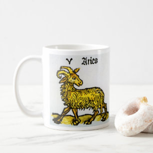 Mug Bélier le bélier d'or, signes Vintages du zodiaque