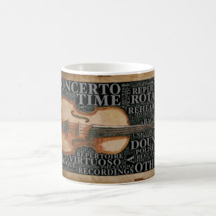 Mug Belle affiche de pratique du violon