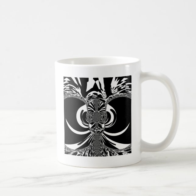 Mug Belle Afrique extraordinaire blanche noire Imprime (Droite)