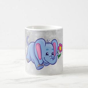 Mug Belle bande dessinée d'éléphant