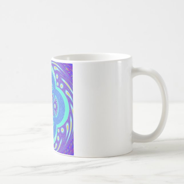 Mug Belle belle Afrique bleu Mandala Flora design (Droite)