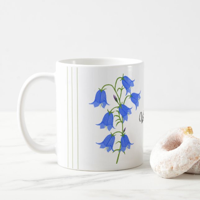 Mug Belle Boue Classique Bluebells Avec Des Grandes Ve (Avec donut)