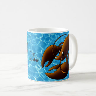 Mug Belle caricature de homard orange