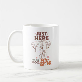 Mug Belle Chute Rétro Inspiré "Juste Ici Pour La Pie"