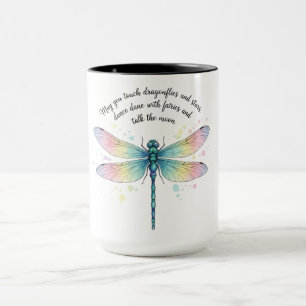Mug Belle citation inspirante de libellule