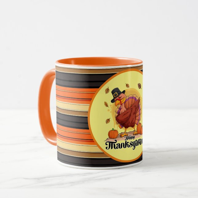 Mug Belle Collection d'Automne Thanksgiving tendance (Devant gauche)