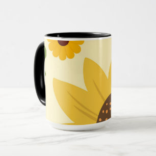 Mug Belle conception de tournesol