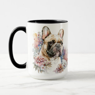 MUG BELLE COULEUR D'EAU CHIEN FRANÇAIS BULLDOG