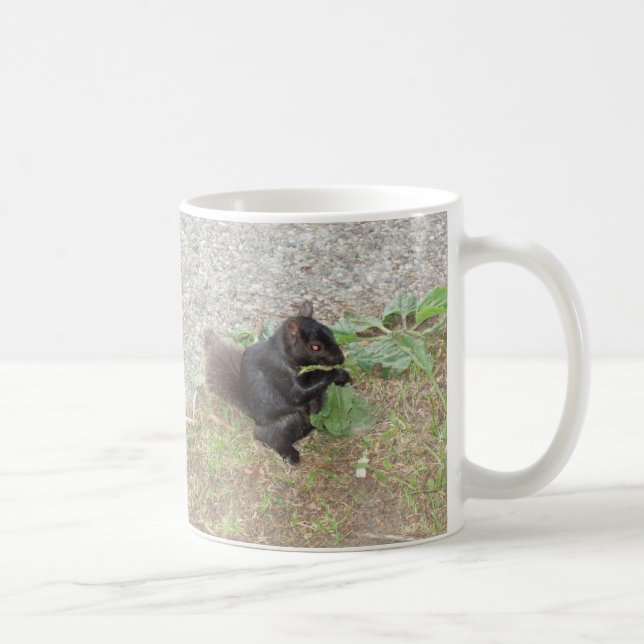 Mug Belle Coupe de café d'écureuil noir (Droite)