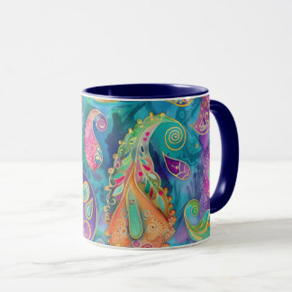 Mug Belle et Vibrant Whimsical Paisley