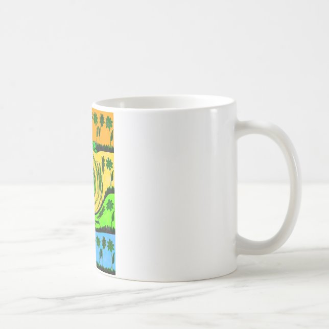 Mug Belle Extraordinaire vague d'été vague de couleurs (Droite)