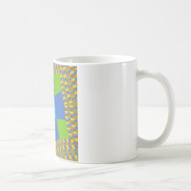 Mug Belle Extraordinaire Vert Bleu Cyan Art Design d'i (Droite)