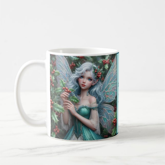 Mug Belle fée de décembre à Holly (Gauche)