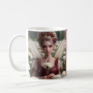 Mug Belle fée de janvier en oeillets