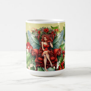 Mug Belle Fée de Noël assise