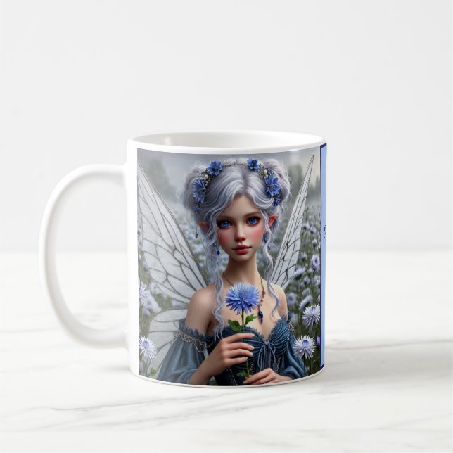 Mug Belle fée de septembre en Asters (Gauche)