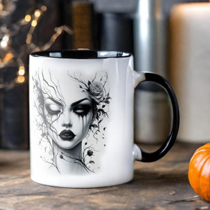 Mug Belle Femme Gothique