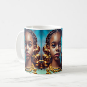 Mug Belle fille noire, Héritage-Mois Femmes-Hist